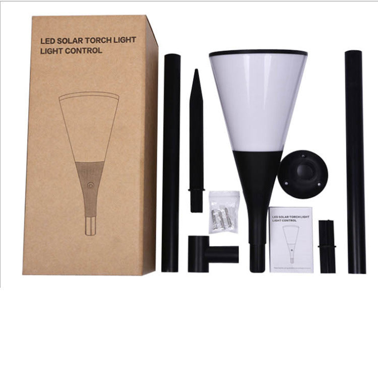 Flame torch outdoor induction wall light