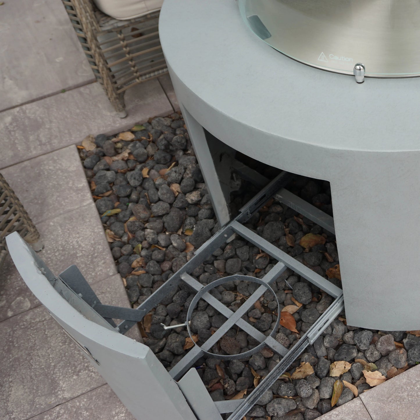 Concrete Fireplace Gas Fire Pit Table