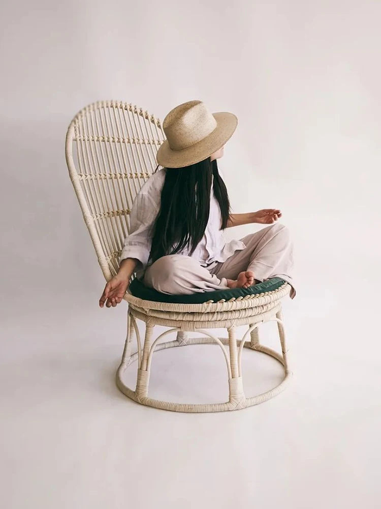 Rattan chair natural rattan sofa chair living room home single armchair