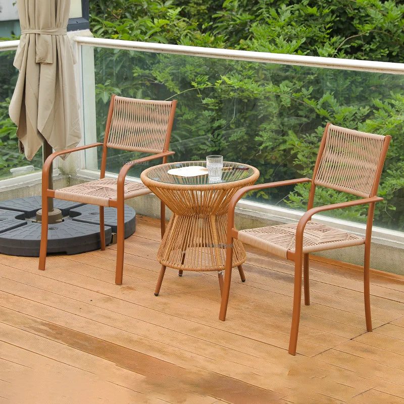Nordic Outdoor Rattan Furniture Set