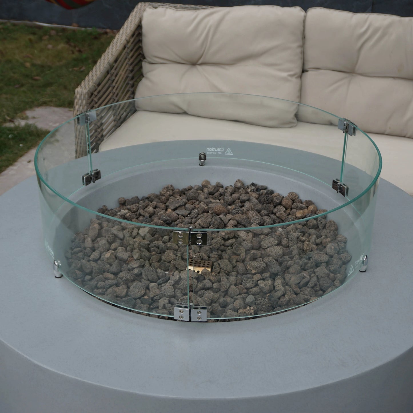 Concrete Fireplace Gas Fire Pit Table