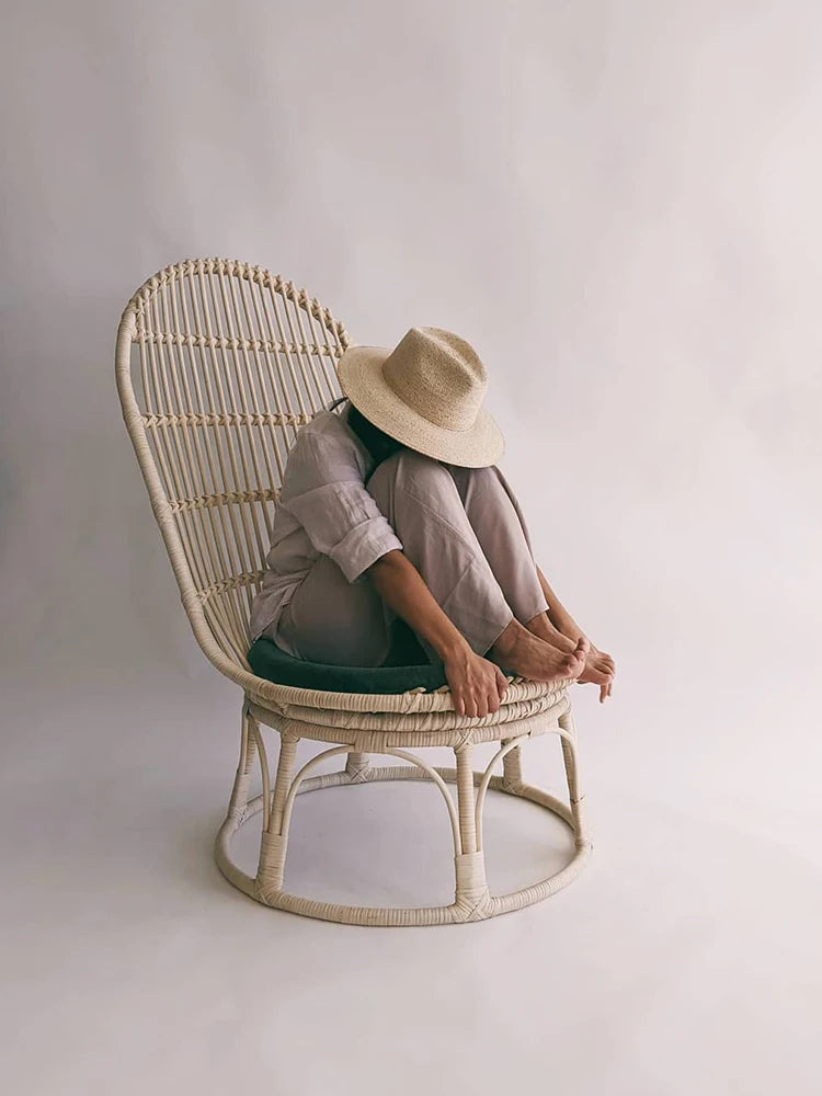Rattan chair natural rattan sofa chair living room home single armchair