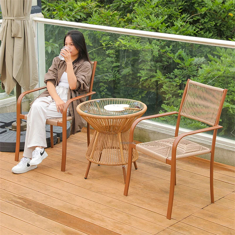 Nordic Outdoor Rattan Furniture Set
