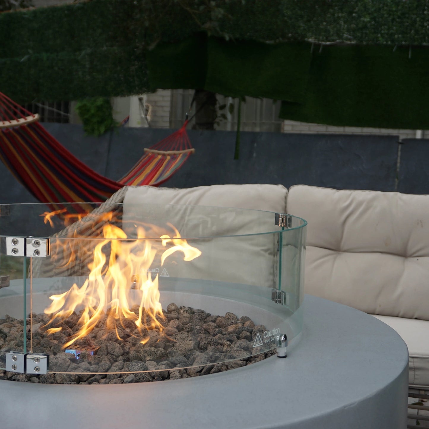 Concrete Fireplace Gas Fire Pit Table