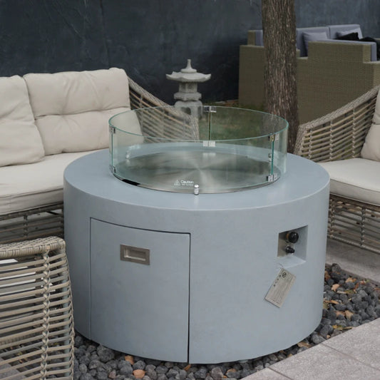 Concrete Fireplace Gas Fire Pit Table