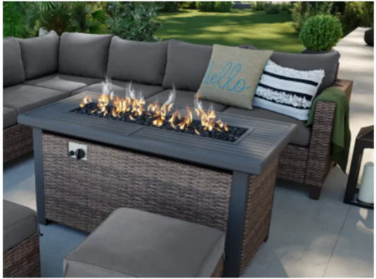 Better Homes & Gardens 50 inch Brookbury Gas Burning Fire Pit Table propane heater  heater