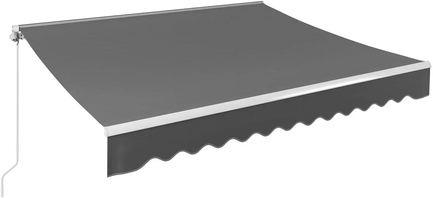 Patio Retractable Awning Articulated arm awning, UV50+ Sun Shade Window Door Balcony Sunshade Shelter Ployester