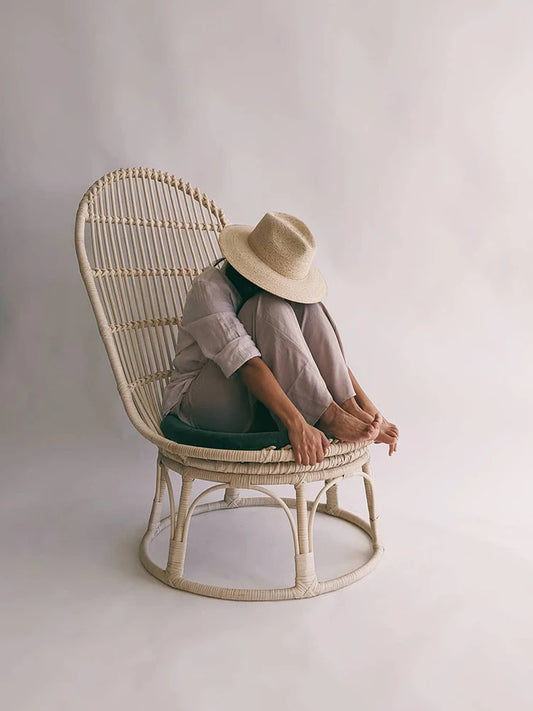Rattan chair natural rattan sofa chair living room home single armchair