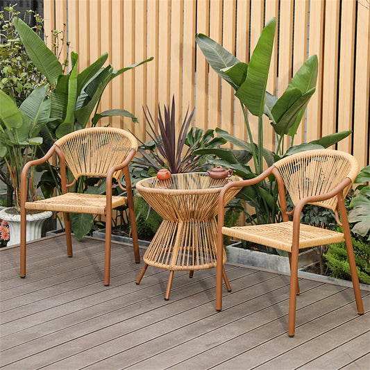 Nordic Outdoor Rattan Furniture Set