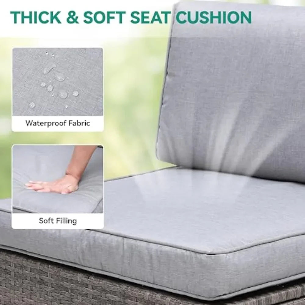 Outdoor Patio Furniture Set with 7 Pieces
