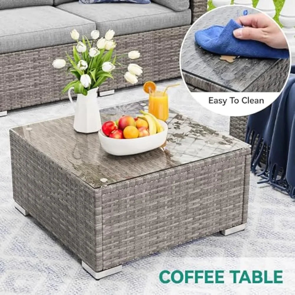 Outdoor Patio Furniture Set with 7 Pieces